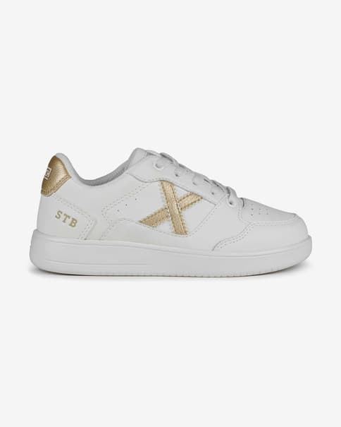 Zapatillas Munich Legit blanco dorado infantil