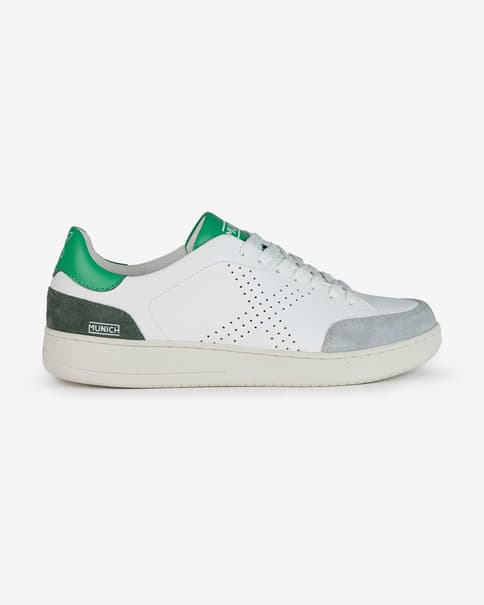 Zapatillas Munich X-Court blanco gris verde mujer