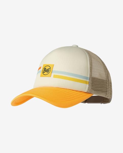 Gorra Buff Trucker blanco amarillo beige infantil