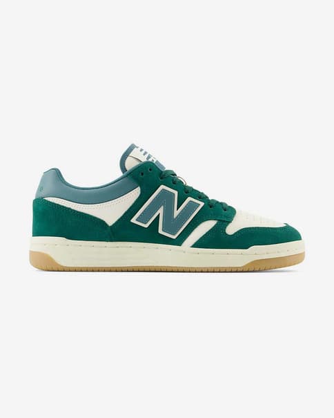 Scarpe New Balance 480 verde scuro bianco