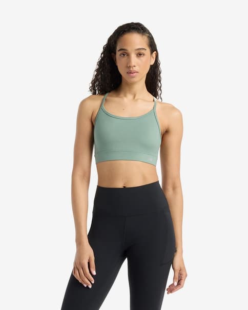 Reggiseno New Balance Essential Yoga verde donna