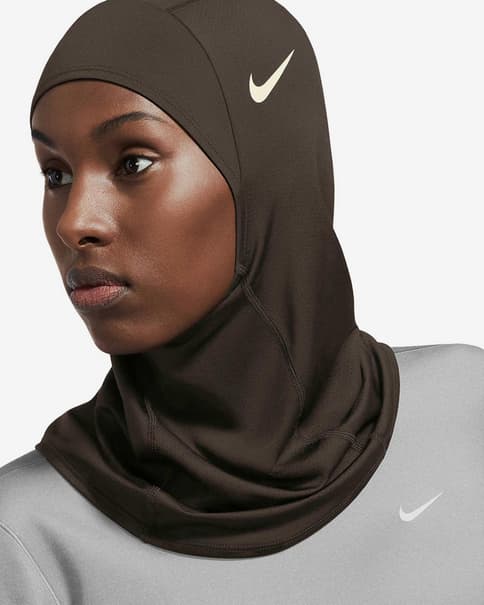 Hijab Nike Pro 2.0 Logo verde caqui