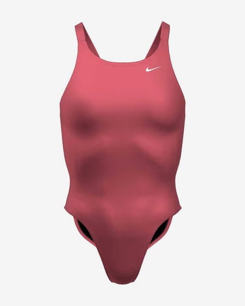 Bañador Nike Swim Fastback rosa brillante mujer