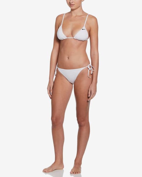 Bikini Nike Swim Essentials Tie String blanco puro mujer