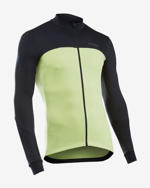 Maillot Northwave Force 2 manga larga amarillo negro