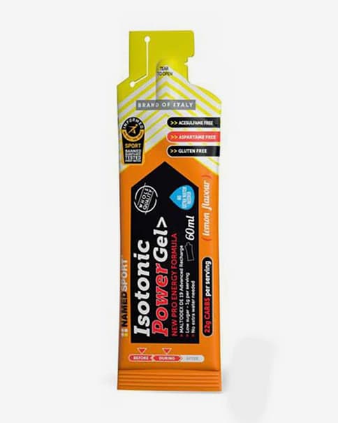 Gel energético NamedSport Isotonic Power 60 ml sabor limón (24 unidades)