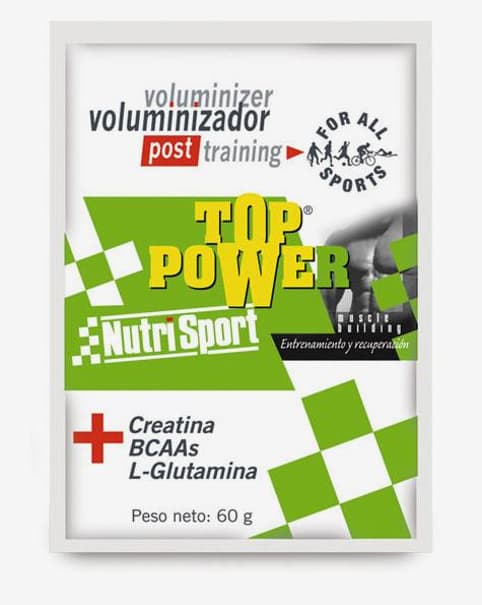 NutriSport Top Power Voluminizador sabor fresa (24 sobres) + Coctelera NutriSport de regalo