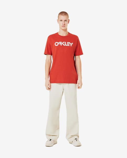 Camiseta Oakley Mark II manga corta rojo intenso blanco