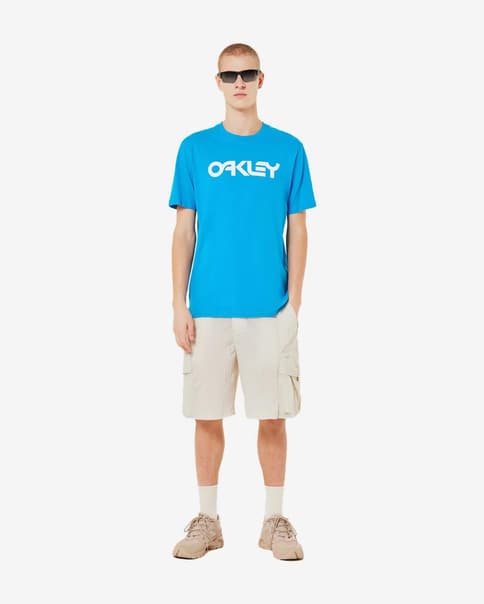 Camiseta Oakley Mark II manga corta azul intenso blanco