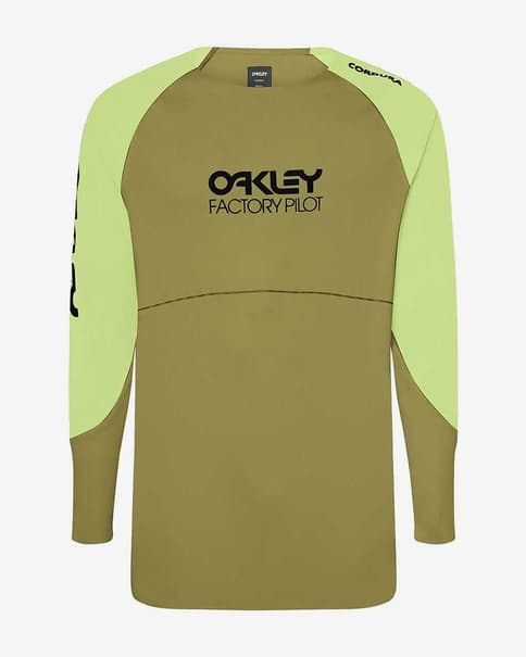 Maillot Oakley Maven Scrub manga larga verde ocre