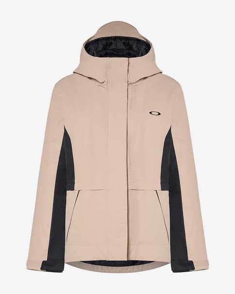 Chaqueta con capucha Oakley Heavenly RC beige claro negro mujer