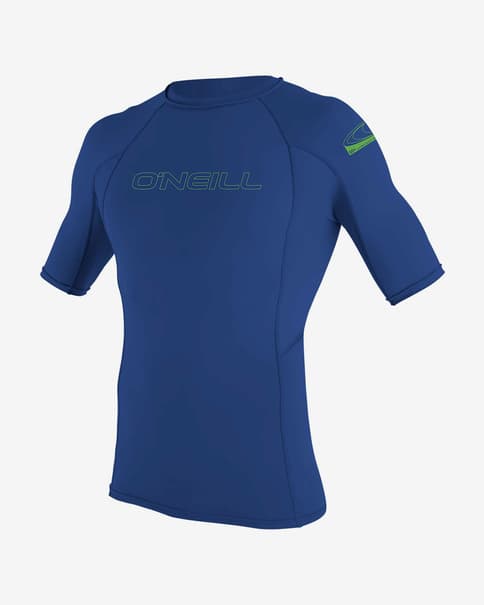 Camiseta O'Neill Youth Basic Skins Rash Guard manga corta azul cobalto infantil