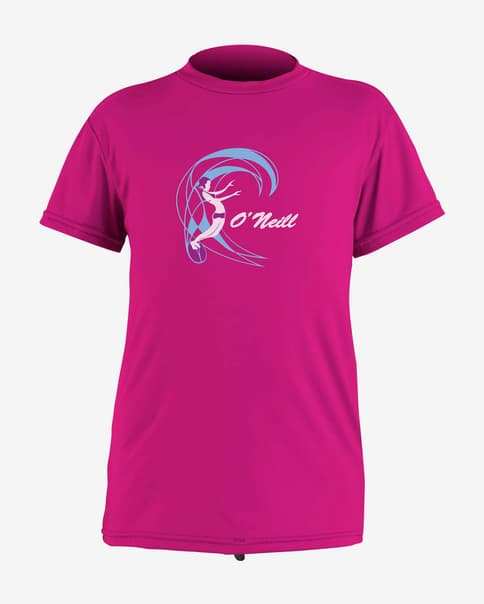 Camiseta O'Neill Toddler O'Zone Sun manga corta rosa fucsia niña