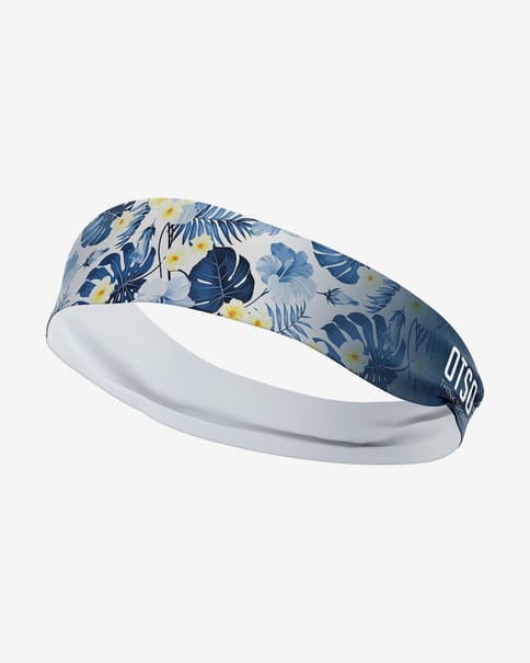 Cinta de cabeza Otso Spring 8 cm azul marino blanco