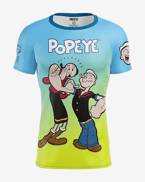 Otso Popeye T-Shirt limettengrün/blau