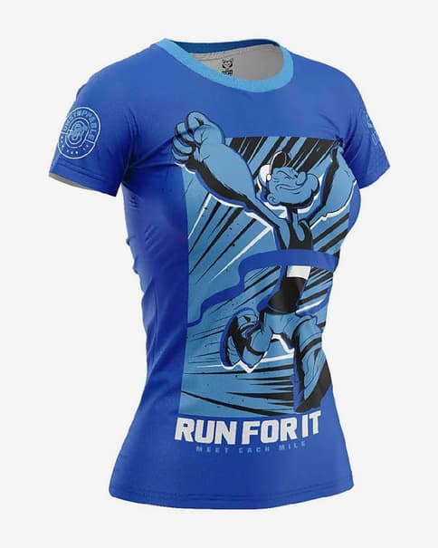 Camiseta Otso Popeye manga corta azul oscuro mujer
