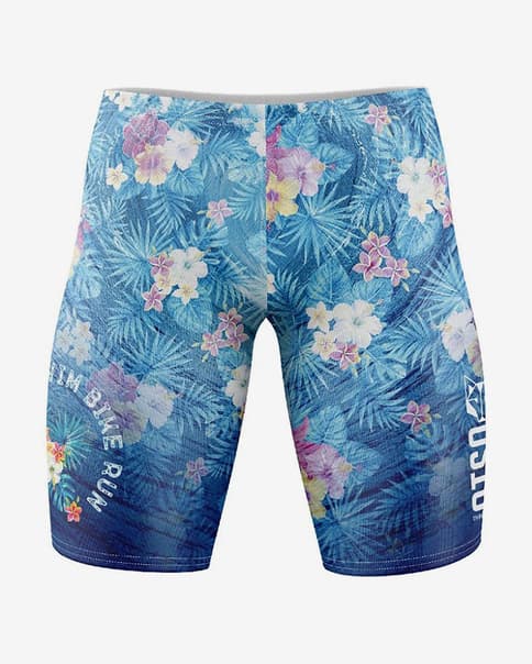 Otso Swim Bike Run Badehose knallblau/rosa
