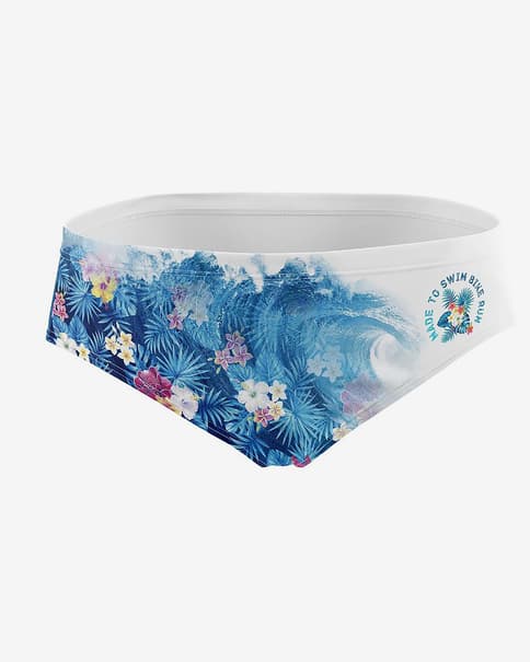 Otso Swim Bike Run Wave Badehose marineblau/weiß