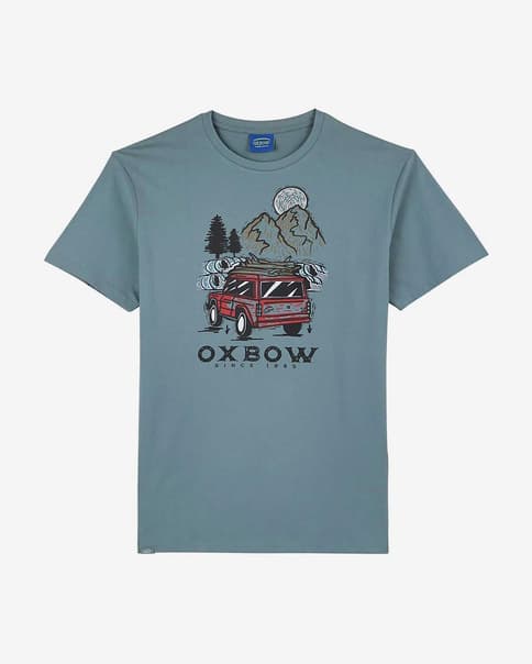 Oxbow Treck t-shirt blue black red