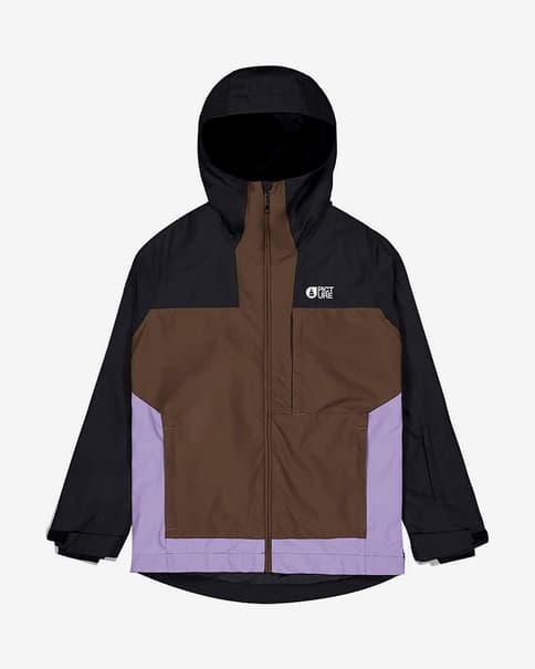 Chaqueta con capucha Picture Seakrest marrón oscuro negro rosa mujer