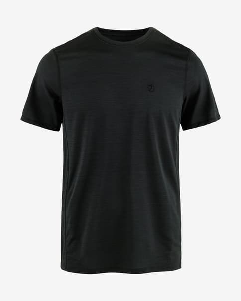 Camiseta Fjällräven Abisko Lite manga corta negro