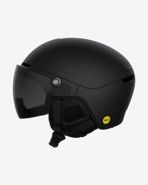 Casco POC Obex negro con lente espejada Clarity negro