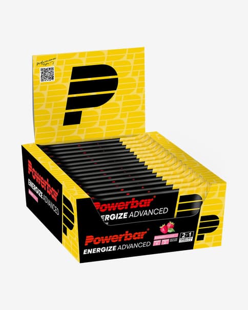 Barritas energéticas PowerBar Energize Advanced 55 g sabor mora (15 unidades)