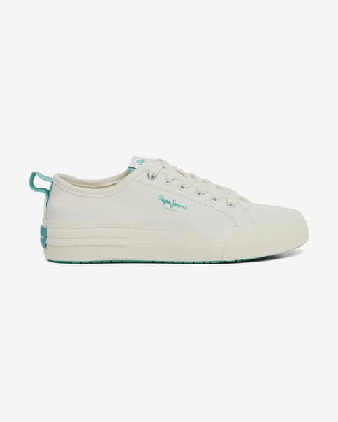 Pepe Jeans Allen Band Damen Sneaker weiß/türkis