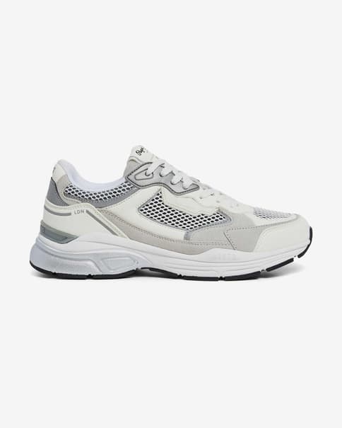 Zapatillas Pepe Jeans Dave Evolution blanco gris mujer