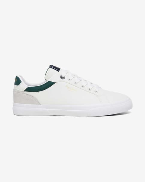Pepe Jeans Kenton Court Schuhe weiß grün