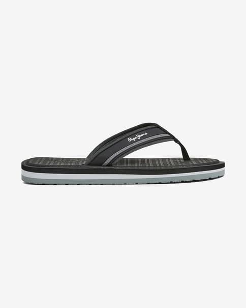 Pepe Jeans West Basic Flip-Flops schwarz/grau