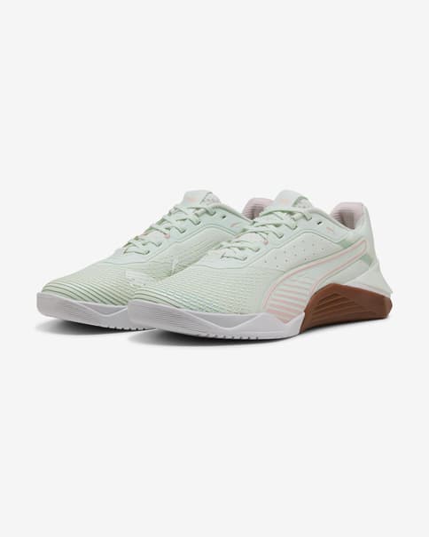 Zapatillas Puma Fuse 4.0 verde claro blanco marrón mujer