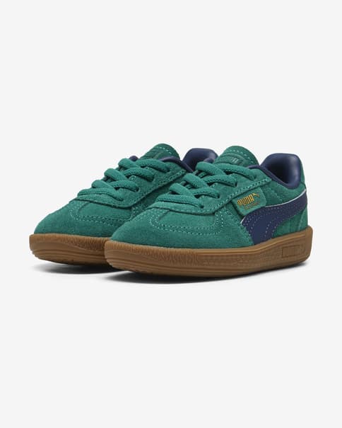 Zapatillas Puma AC verde oscuro azul bebé