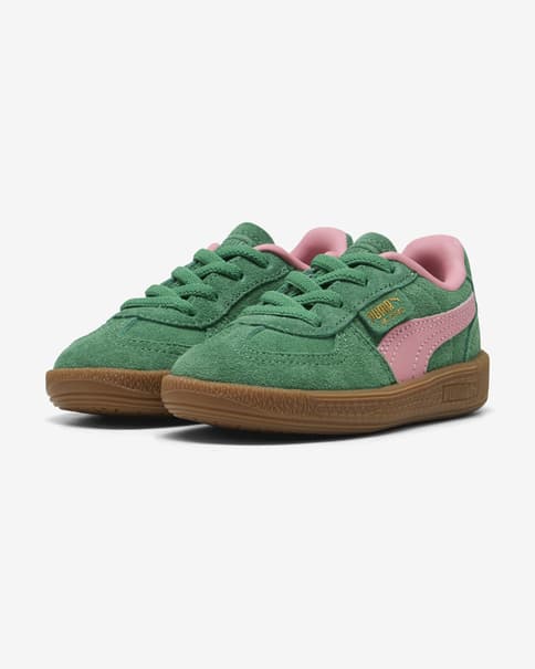 Zapatillas Puma AC verde rosa bebé