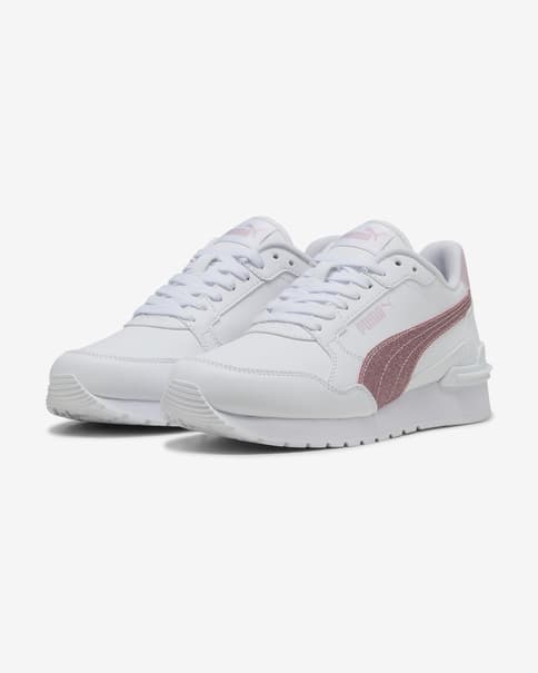 Zapatillas Puma ST Runner v4 SL Glitter blanco rosa niña