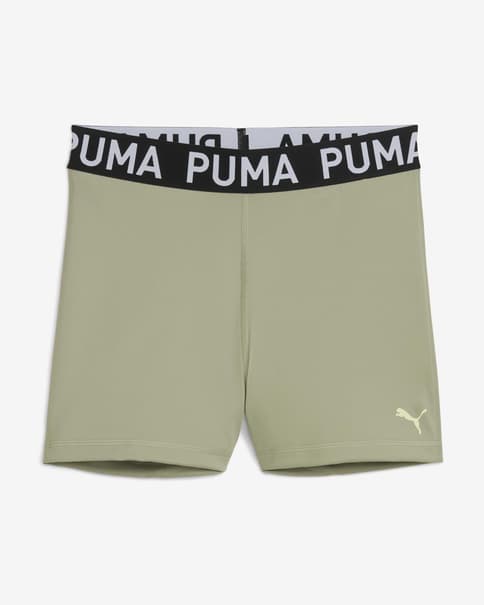 Malla corta Puma Strong verde negro mujer