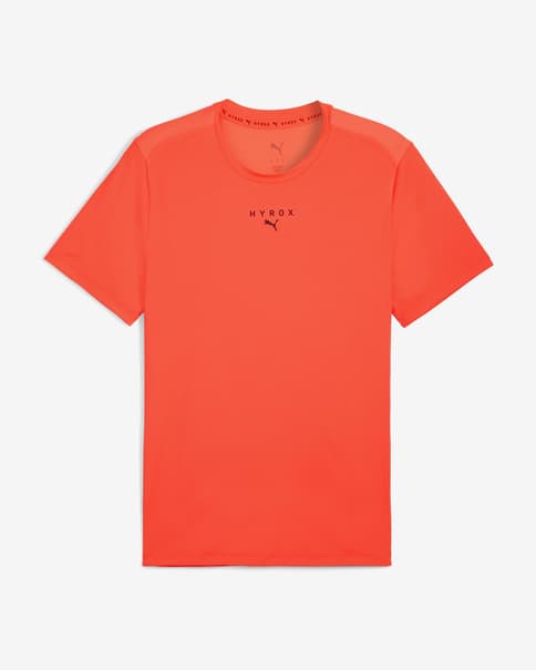 Camiseta Puma x HYROX CLOUDSPUN manga corta naranja intenso