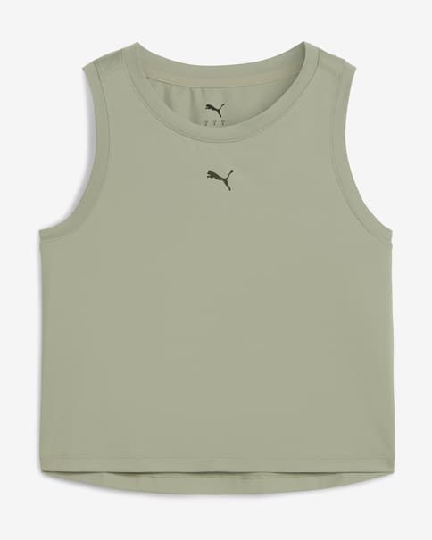 Camiseta Puma Cloudspun tirantes verde mujer