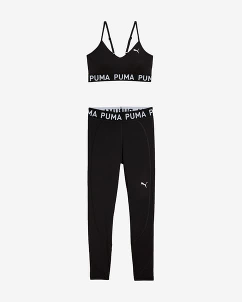 Conjunto Puma Move Strong Long negro puro blanco mujer