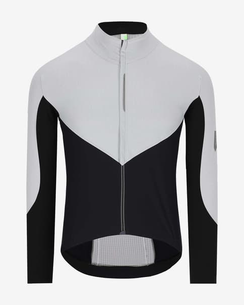 Maillot Q36.5 Dottore Hybrid manga larga blanco intenso negro
