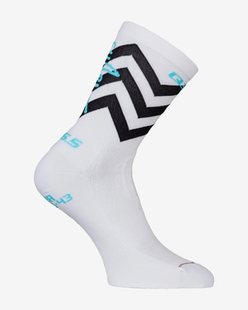 Calze Q36.5 Nibali Shark bianco logo nero
