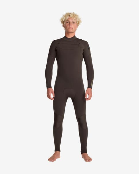 Traje de neopreno largo Quiksilver Everyday Sessions 4/3 mm chest zip negro puro
