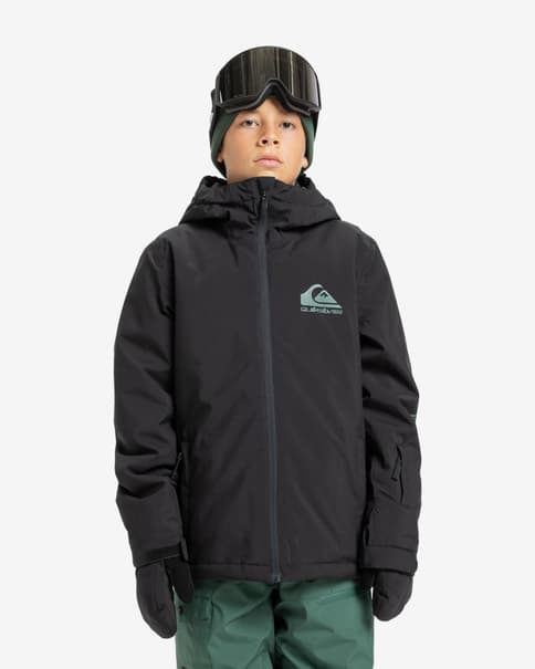 Chaqueta con capucha Quiksilver Mission negro infantil