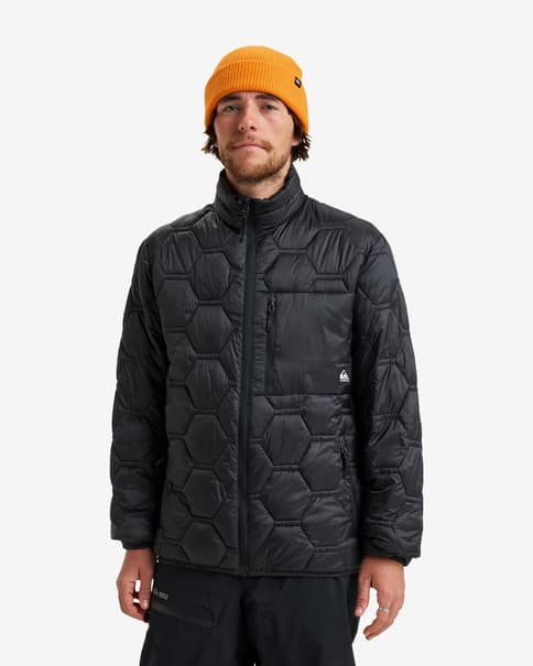 Chaqueta con capucha Quiksilver Fuse negro