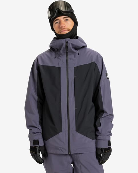 Chaqueta con capucha Quiksilver Ultralight Stretch 20K azul violeta negro