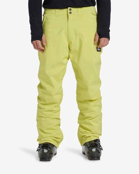 Pantalón largo Quiksilver Estate amarillo
