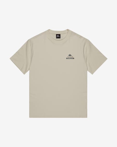 Camiseta Quiksilver Cl Soul Maze manga corta beige