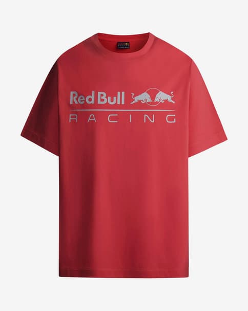 Camiseta Red Bull Racing x Pepe Jeans Logo Driver manga corta rojo gris
