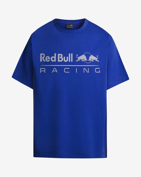 Camiseta Red Bull Racing x Pepe Jeans Logo Driver manga corta azul intenso gris