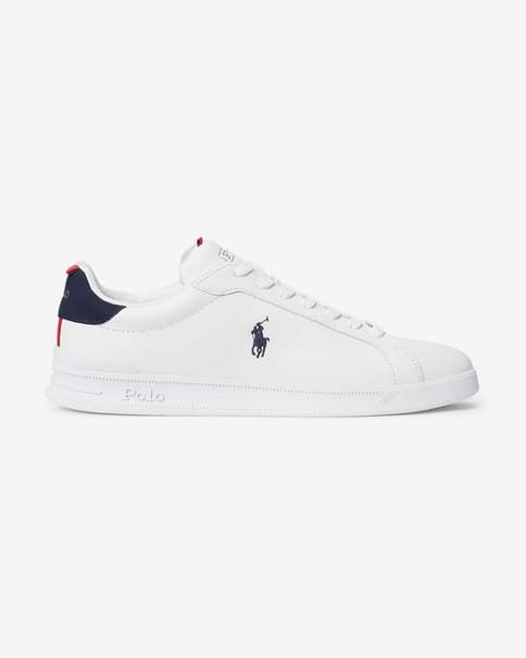 Zapatillas Ralph Lauren Heritage Court II blanco azul marino rojo